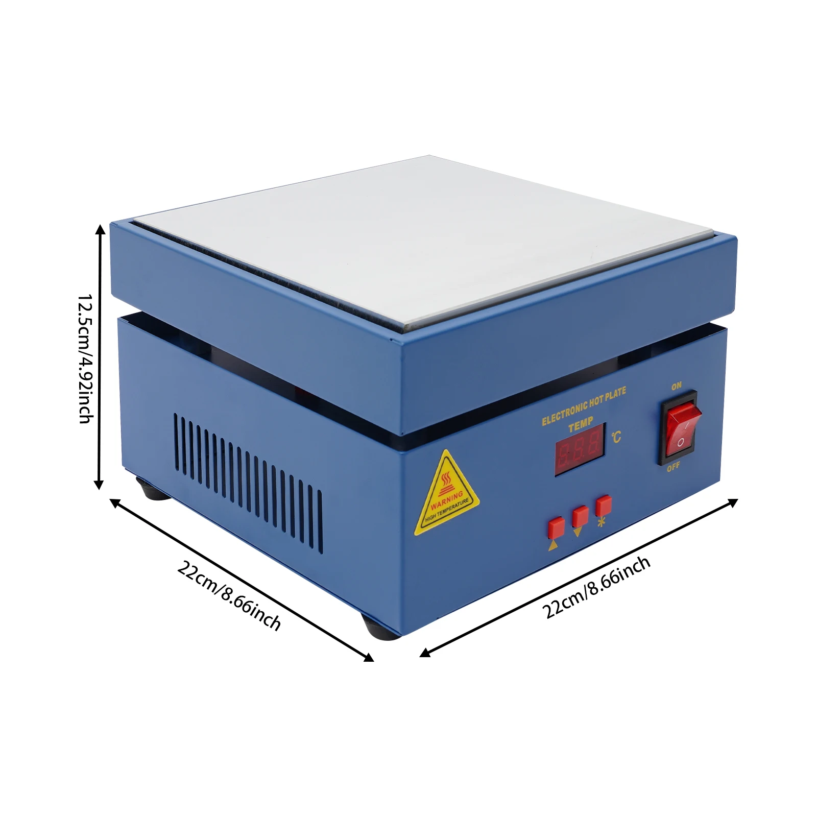 800W Elektronische Soldeer Hete Plaat Verwarm Soldeerstation Lasser Hete Plaat LCD Display 20x20cm - afbeelding 2