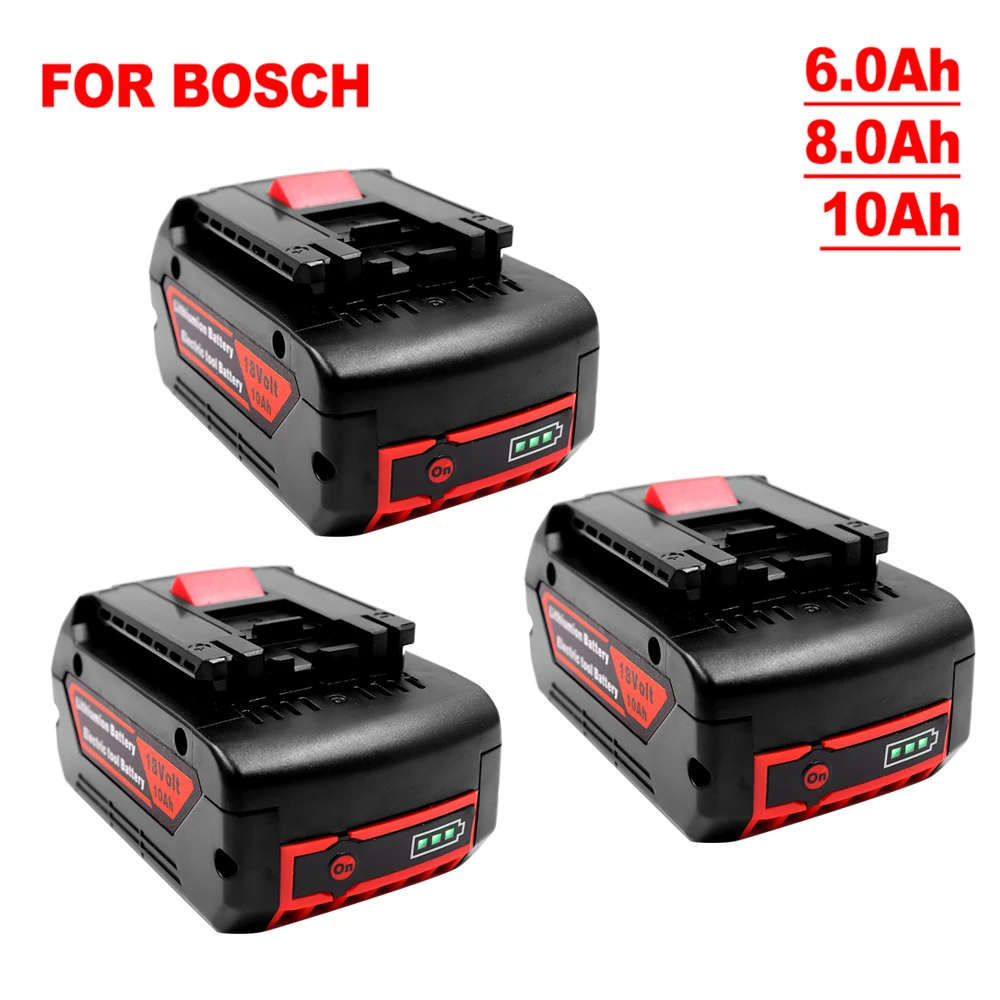 Imagem -03 - para Bosch 18v Eletrobroca Parafuso Arma Ângulo Moedor sem Fio Chave de Fenda Ferramentas Elétricas Profissionais Baterias Substituição Bat609