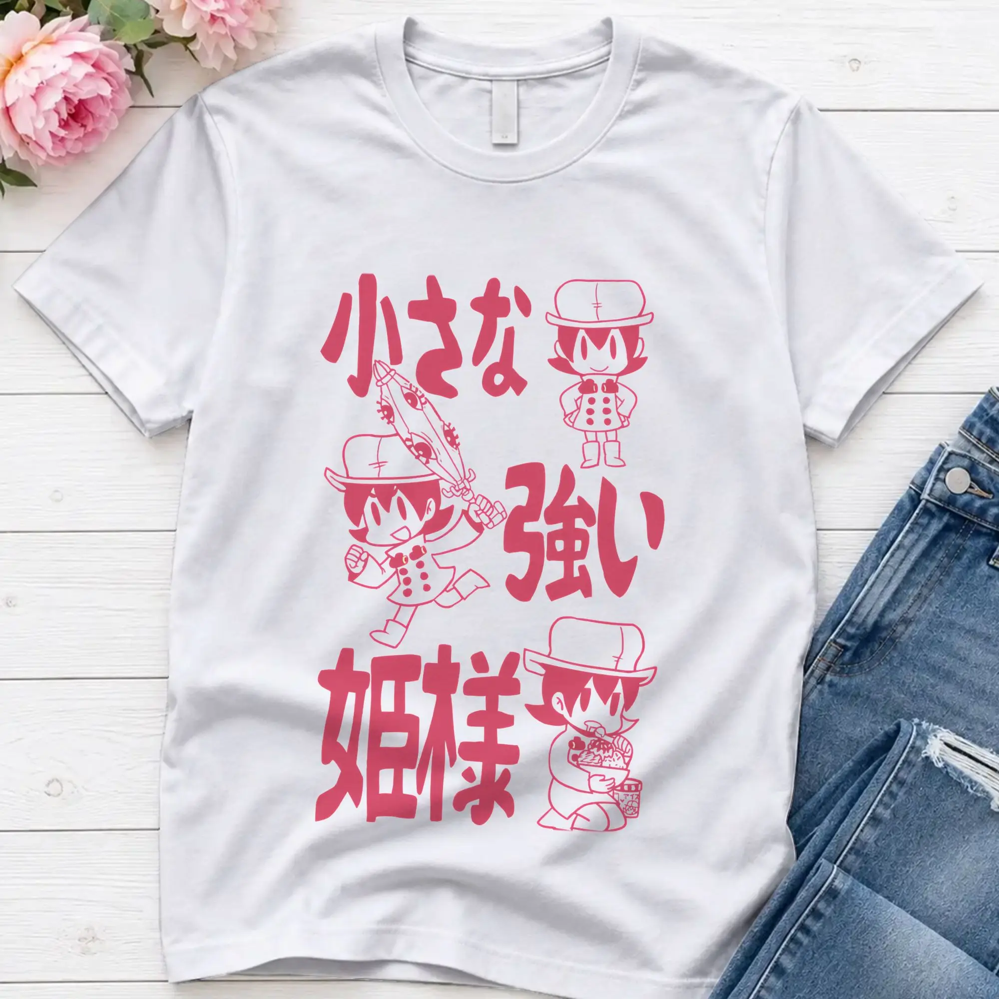 Salty Umbrella  T-Shirt Summer Touhou Project 100 Cotton T Shirts For Men's Hip Hop Pattern Tshirt Short Sleeves Y2K Retro Tops
