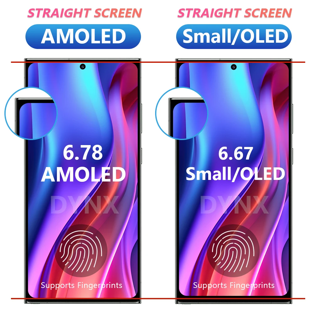 For SAMSUNG Galaxy S23 Ultra LCD Display Touch Screen SM-S918B, SM-S918N, SM-S918U, SM-S918U1, SM-S918W Replacement