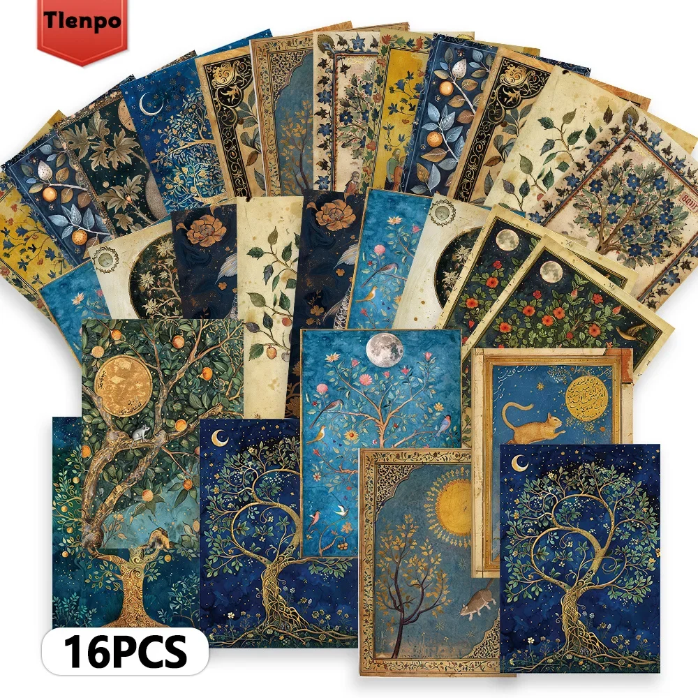 16pcs Gothic Themed Postcard Set, Merry Christmas and Happy New Year, Artistic Gift Collection, Can Be Collected or Mailed