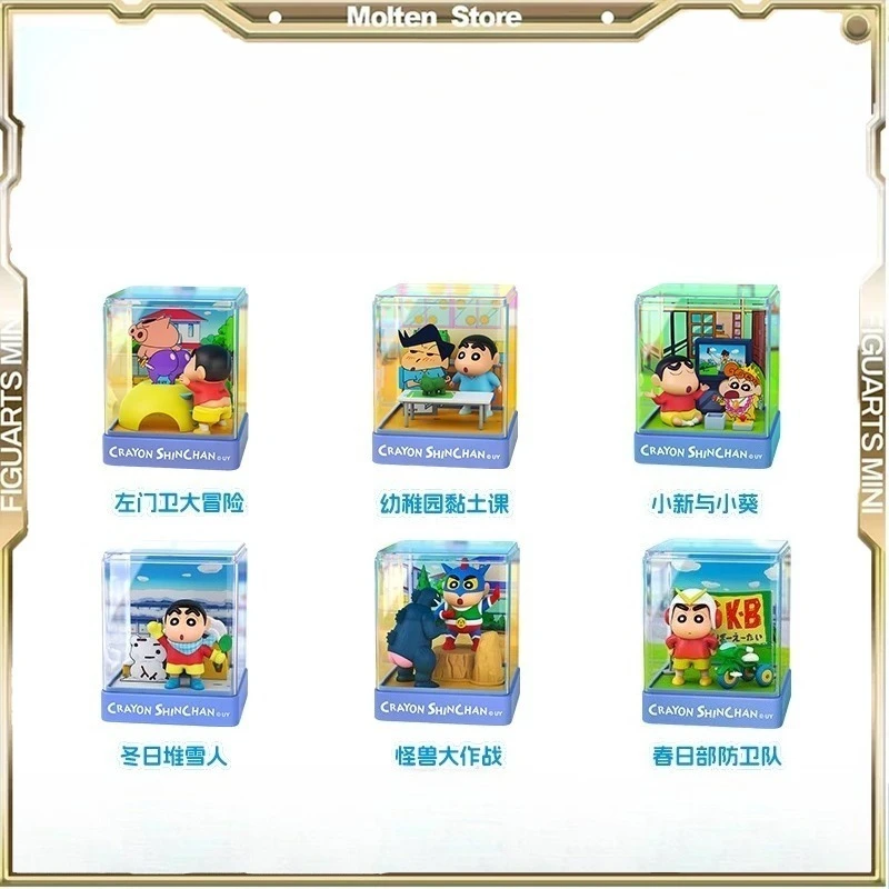 

Crayon Shin-chan Action Figure Miniature Scene Ornament Decoration Collectible Model Toys Children Birthday Gift