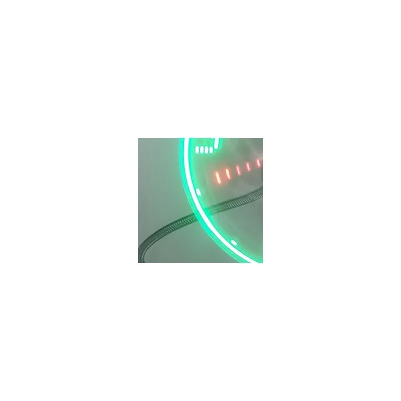 LED Clock Fan Time Temperature Display Mini Cooling Flashing Fan DC 5V Portable Gadgets USB Powered Flexible Gooseneck LED Clock