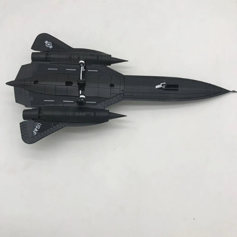 Die Cast America 1:144 Scales Fighter Aircraft Model Alloy US SR71 Blackbird High Altitude Reconnaissance Plane Model Simulation