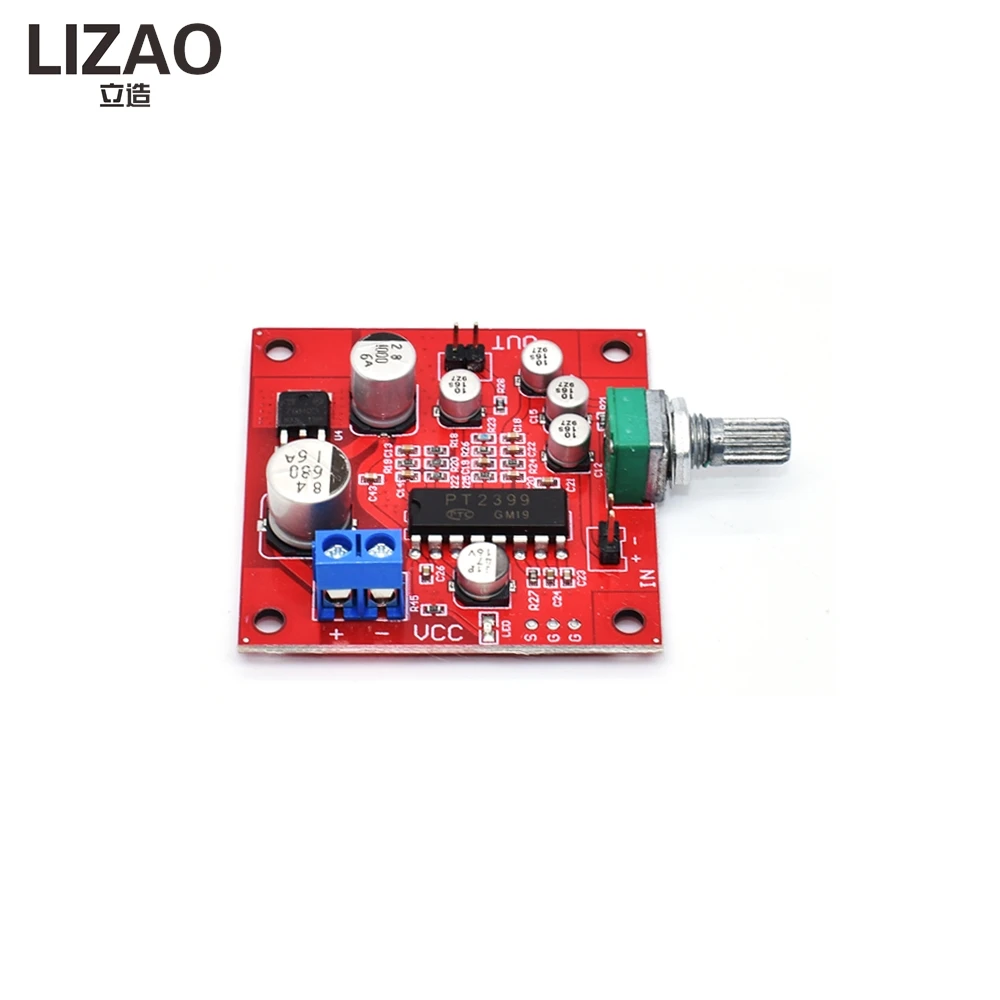 LIZAO PT2399 Microphone Reverb Board Ultra M65831 Effect DC 6-15V Karaoke Audio Echo Module