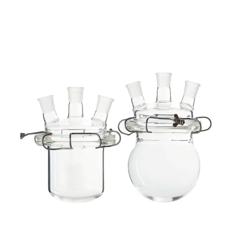 Glass open reactor kettle split bottle spherical round bottom or four cylindrical 250/1000/2000/5000ml