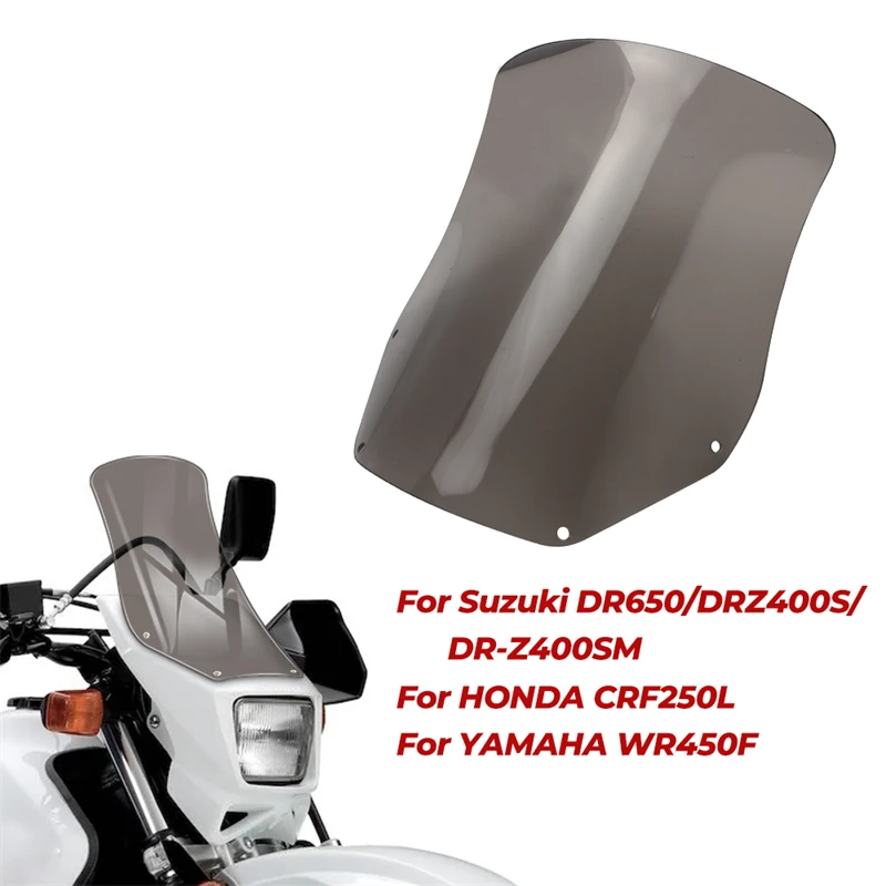 Motorcycle Windscreens Deflectors Windshield Protector For Suzuki DR650 DRZ400S DR-Z400SM HONDA CRF250L XR650L YAMAHA WR450F