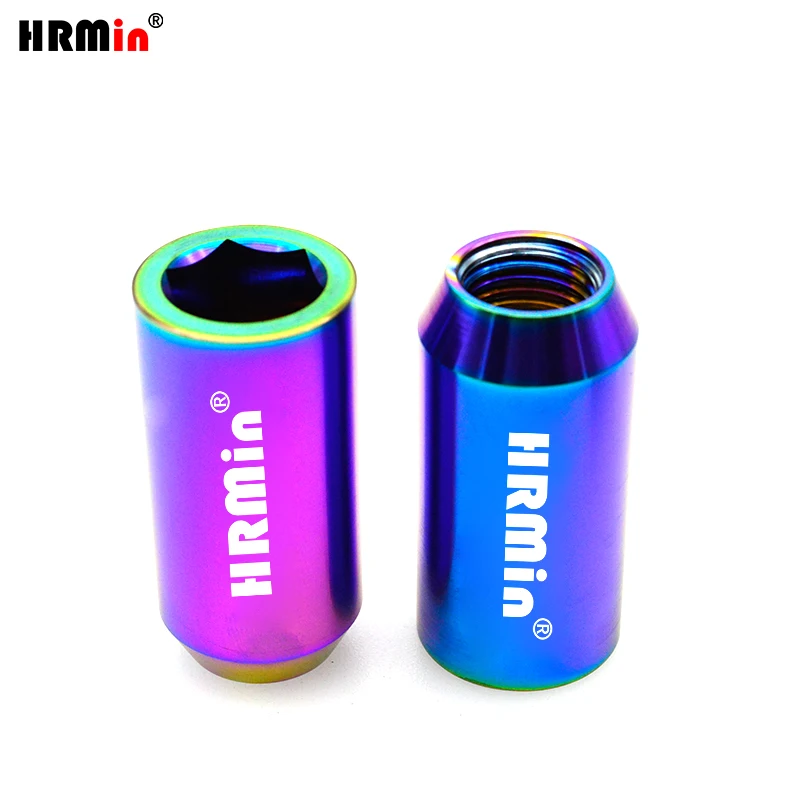 

HRMin Gr5 Titanium wheel Lug Nut M12x1.25x35/45mm Hex Socket for Suzuki Nissan Subaru Geely Great Wall Automobile Vehicle Car