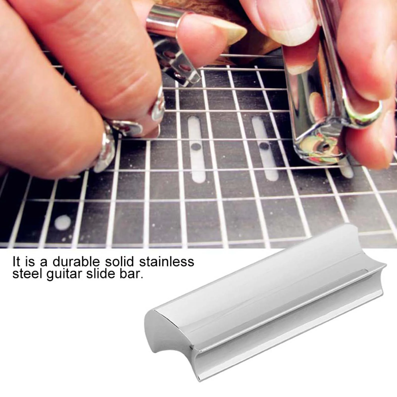 

Electric Guitar Stainless Steel Slide Bar Guitars String Slides