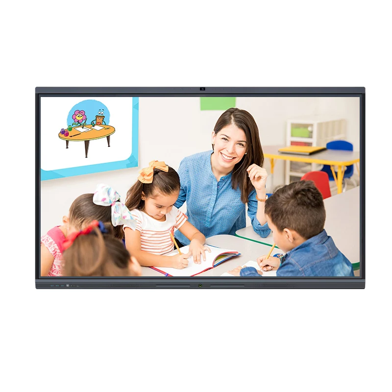 CUMEI Custom All-One 55-98 Inch 4K LCD 20-Touch-Point Android/Windows Interactive Smart Whiteboard For Office Meetings-OEM