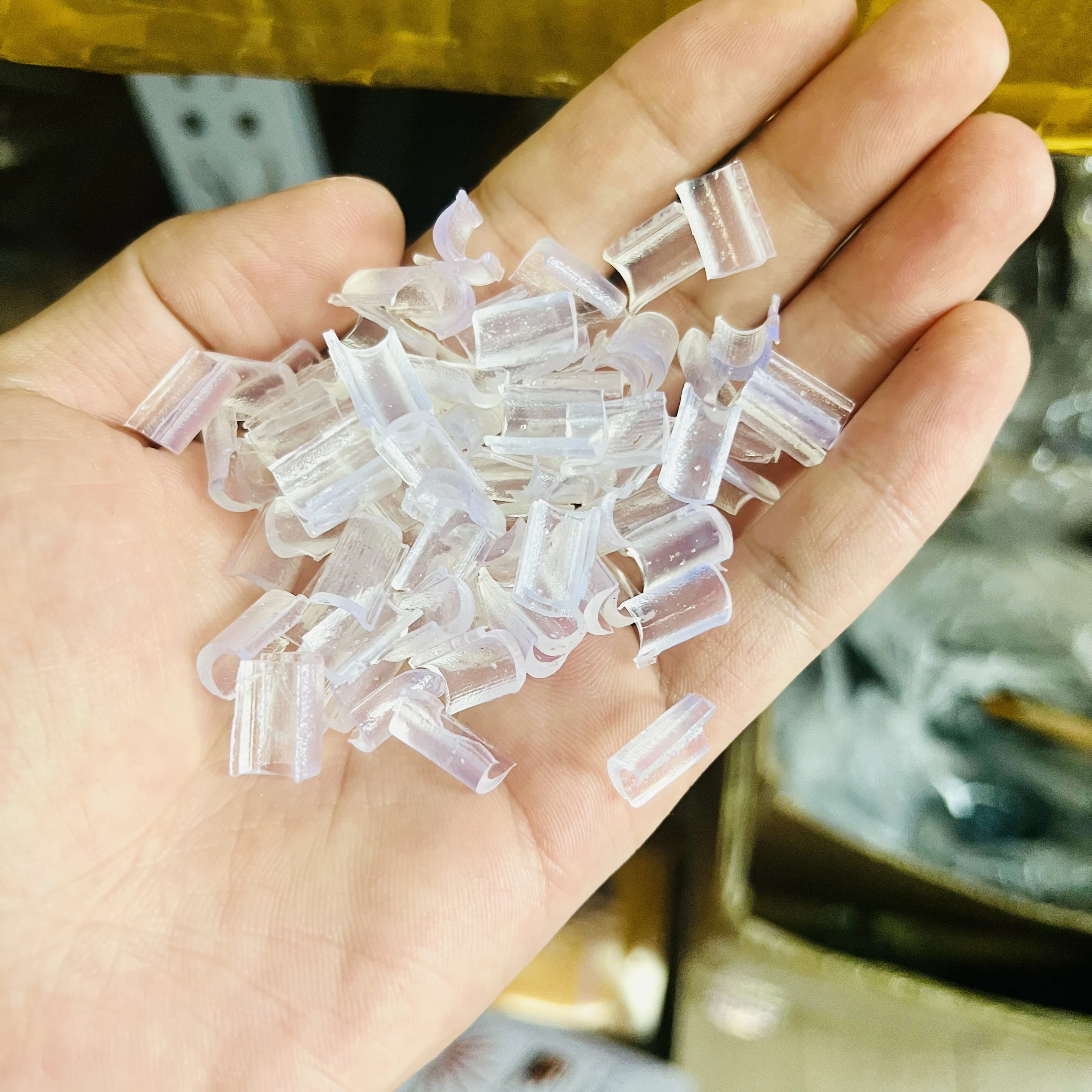 

100PCS/Bag of nail type hot melt adhesive for hair extensions transparent white nail type adhesive for hair extensions