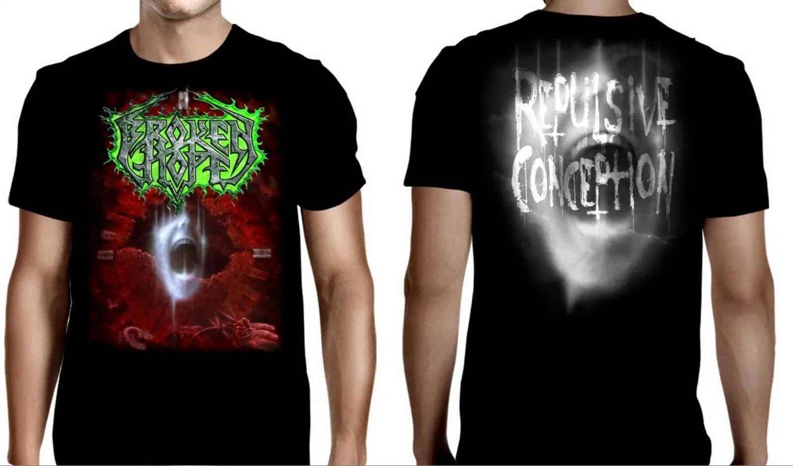 

BROKEN HOPE CD Cvr РЕПЛИВНАЯ КОНЦЕПЦИЯ Официальная рубашка XXL 2X новая