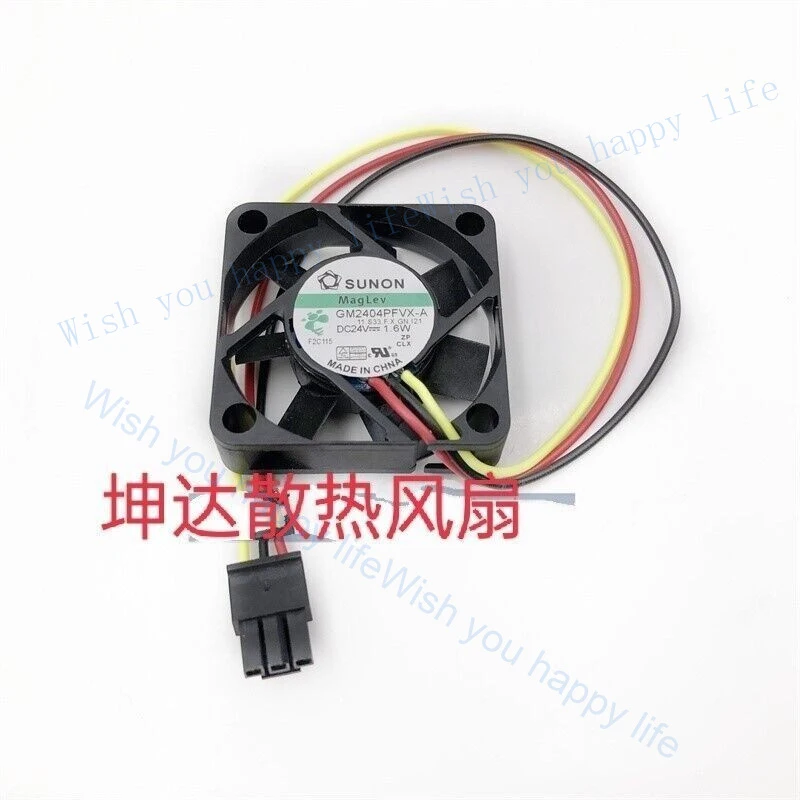 V+ for   Fan GM2404PFVX-A DC24V 1.6W 4010 C 4CM 3 Pin Inverter cooling fan
