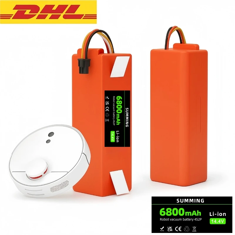 

Suitable for replacing lithium batteries in 14.4V Xiaomi home intelligent sweeping machine MJSTSI, 2pro, C101 and other models.⚡