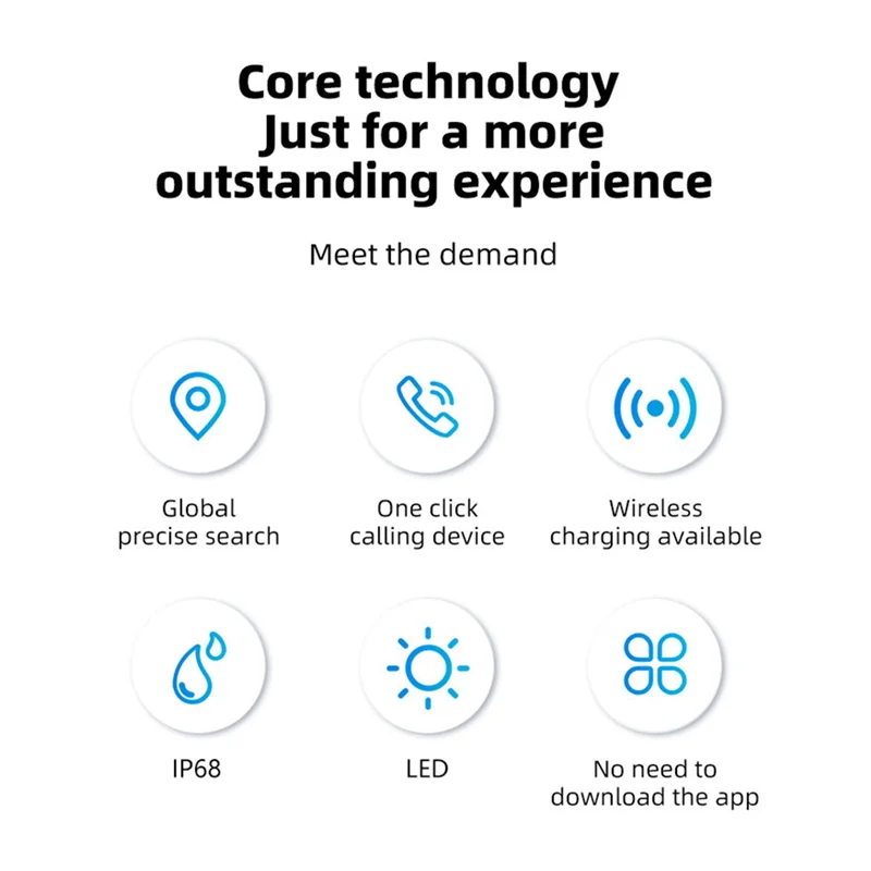 A37T-Wallet Tracker Card Wireless Charging Smart Tag IPX68 Waterproof Gps Locator Ultra Thin Tracker For  Find My Device