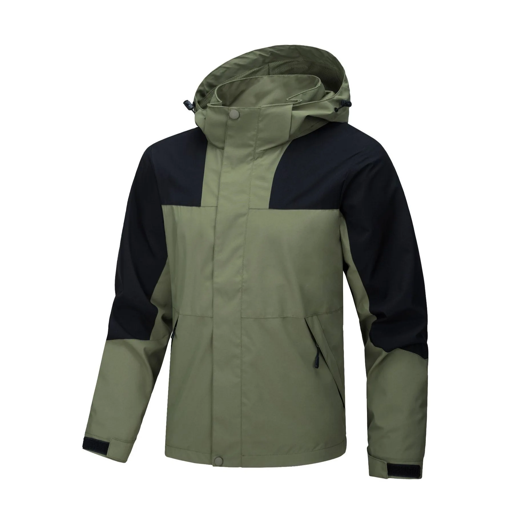 

Men's Slim Fit Workwear Jacket Lightweight Outdoor Sports Couples Cycling Windbreaker Spring Autumn Cotton V-Neck Zipper