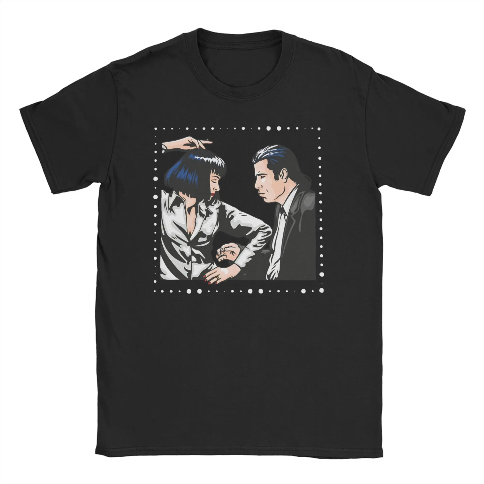 

Pulps Fictions T-Shirt for Men Novelty 100% Cotton Tees Round Neck Short Sleeve T Shirts 4XL 5XL 6XL Tops