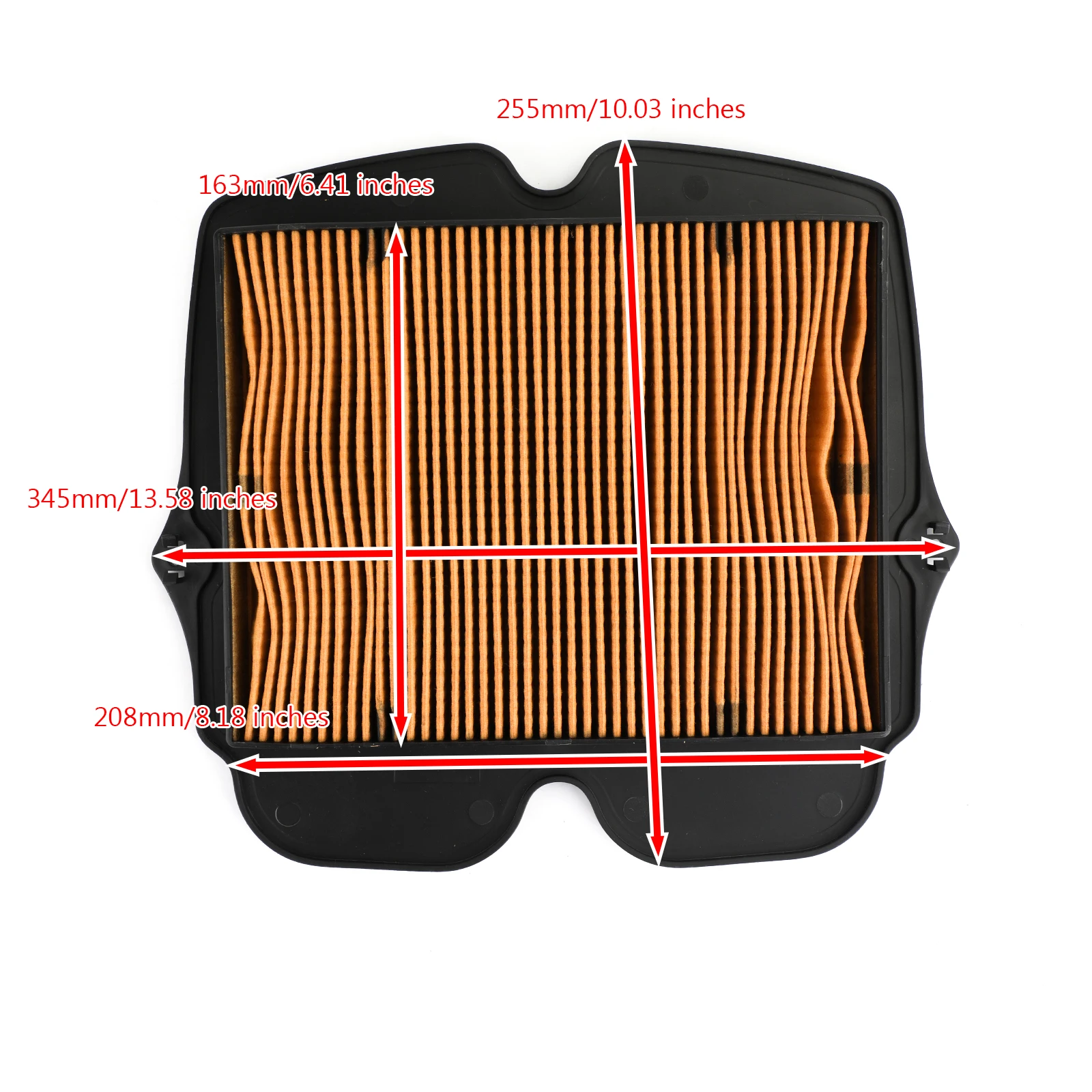 Areyourshop for Honda VFR1200X DCT Crosstourer 2016-2017 VFR1200F V4 F DCT 2010-2015 2011 Air Filter Intake Cleaner Element