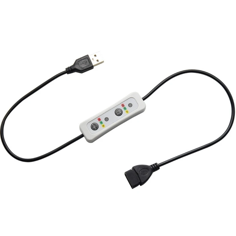 Universal 5V USB Extension Remote Control 3-Speed Timing Power Cable Dropship