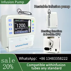 With Heat Function Touch Screen Smart Human\Veterinary Infusion Pump Real Time Rechargeable High Quality Digital