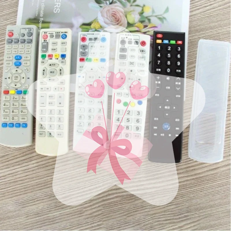 1Pcs Home Remote Protective Case Remote Storage Shell Controller Sleeve Clear Silicone TV Remote Control Cover