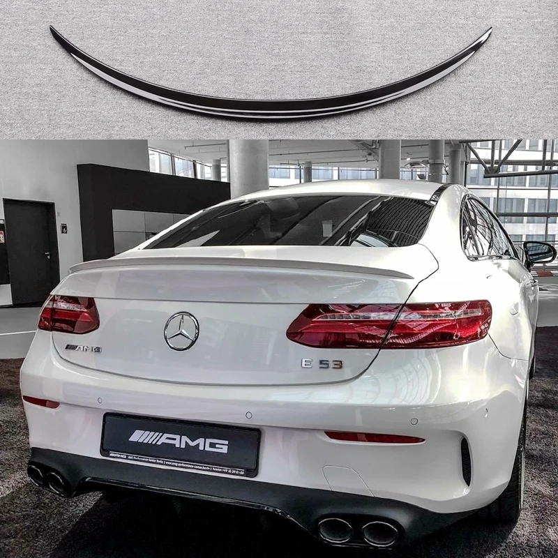 For Mercedes Benz 2016-2023 W238 E Class Car Accessories Rear Spoiler  Lips Tail Wing Coupe C238 W238 AMG 2-Doors Carbon Look