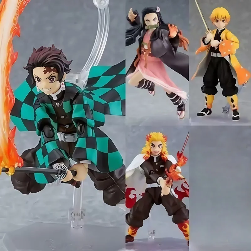 

Hot Demon Slayer Blade Handheld Charcoal Jiro Model Small Statue Devil You Bean Action Figures Collection Toys Decorations Gifts