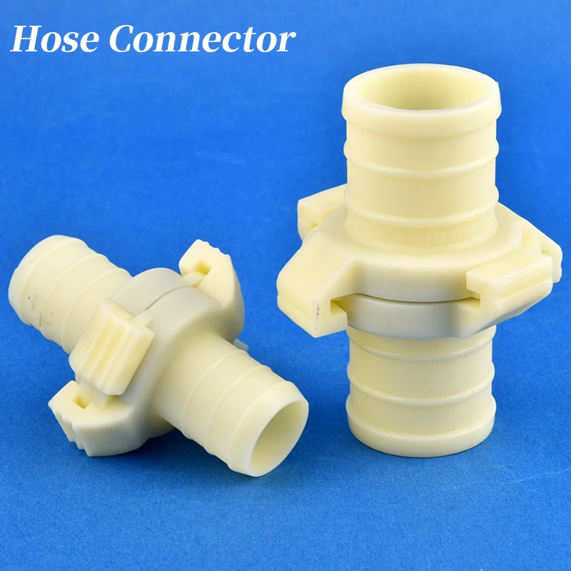 25~100mm ABS Garden Water Hose Quick Connector Buckle Clip Type Irrigation Hose Adapter Aquarium Tank Hose Snap Joint Fittings