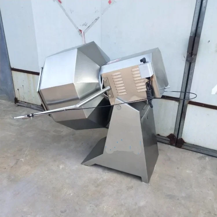 

#For Octagonal Drum Peanut Puffed Corn Chips Flavoring Coating Machine Snack Food Potato Seasoning Mixing Machine