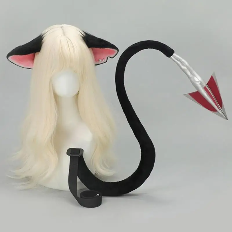 31bb-楽しい獣耳ヘアバンド着ぐるみテール女性ティーンガールテーマパーティー写真小道具