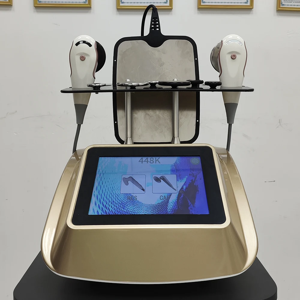 

448KHz CET RET Tecar Diathermy Physical Therapy physiotherapy Machine Body Shaping Slimming Fat Reduction Massage Machine