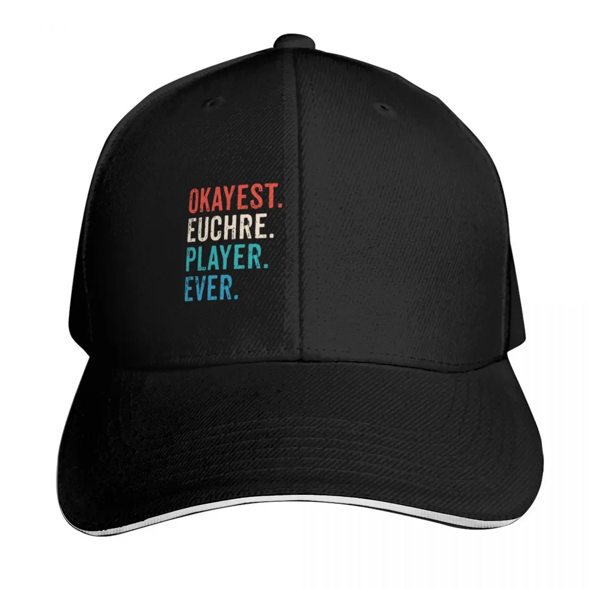 

Okayest Euchre Player Ever - Euchre Card Gift Baseball Cap Golf Beach Kids Hat Hat men Baseball For Men Women's