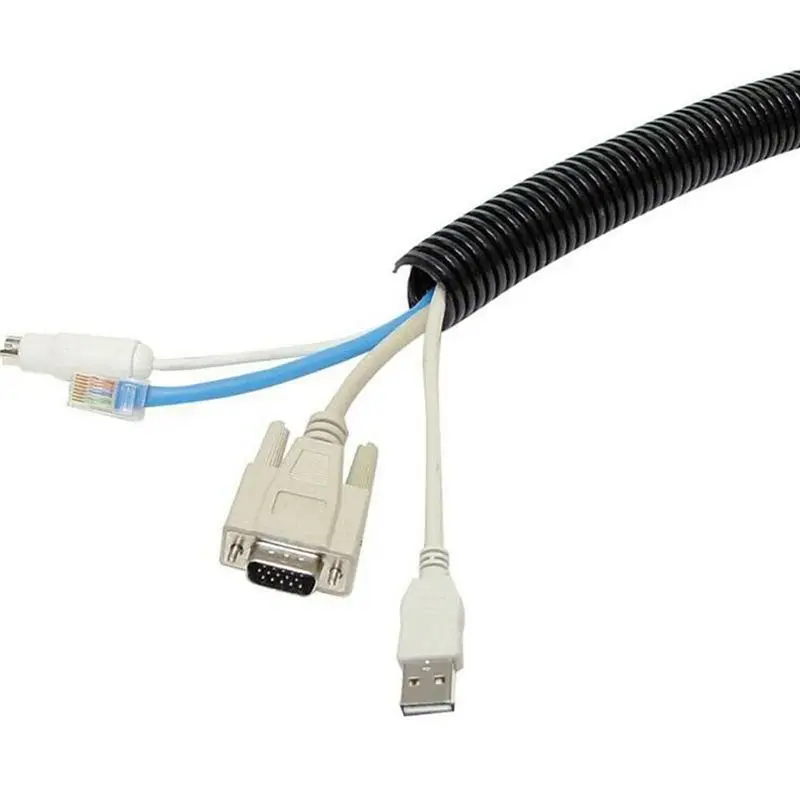 3Pcs 1X30M Split Loom Wire Protective Tube Conduit Hose Cover Electrical Cable 1/4 Inch-AT36