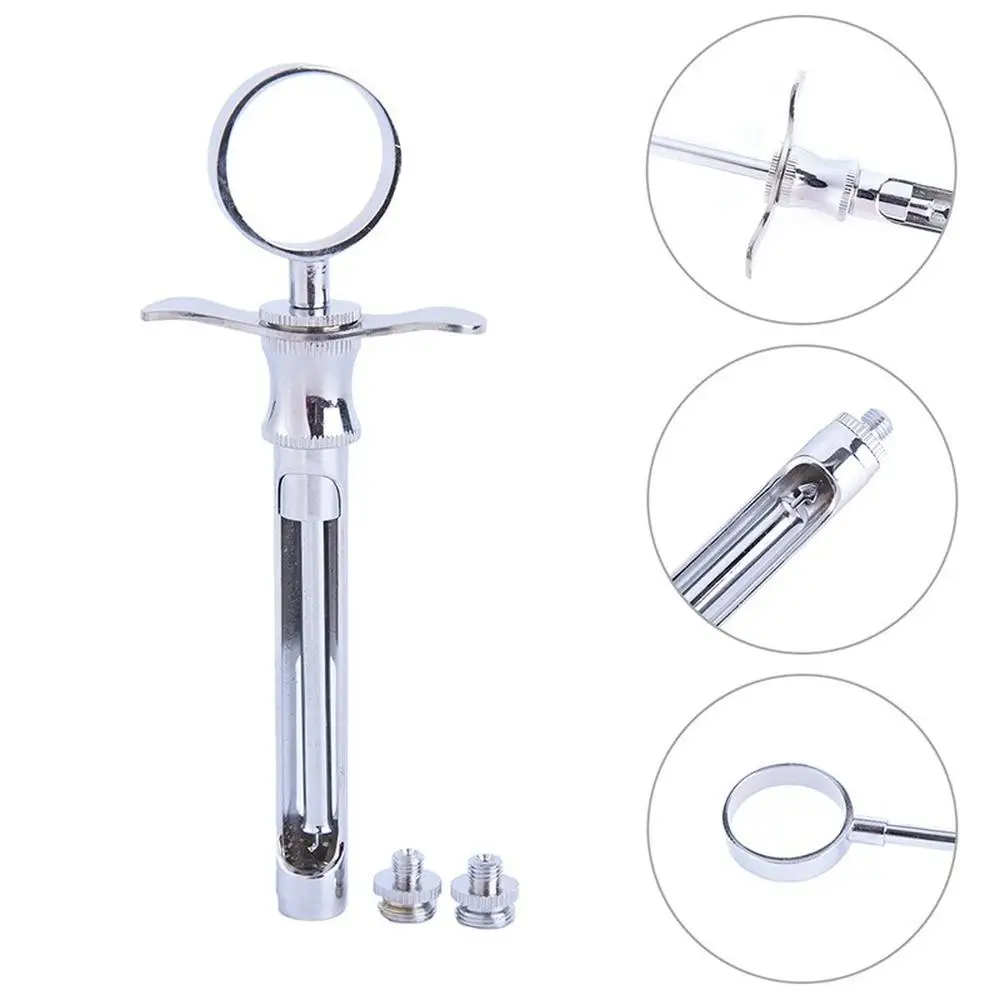 Dental Syringe Dental Anesthesia Aspirating Syringe Stainless Steel Dentistry Surgical Instrument With Head Dental Teeth Care