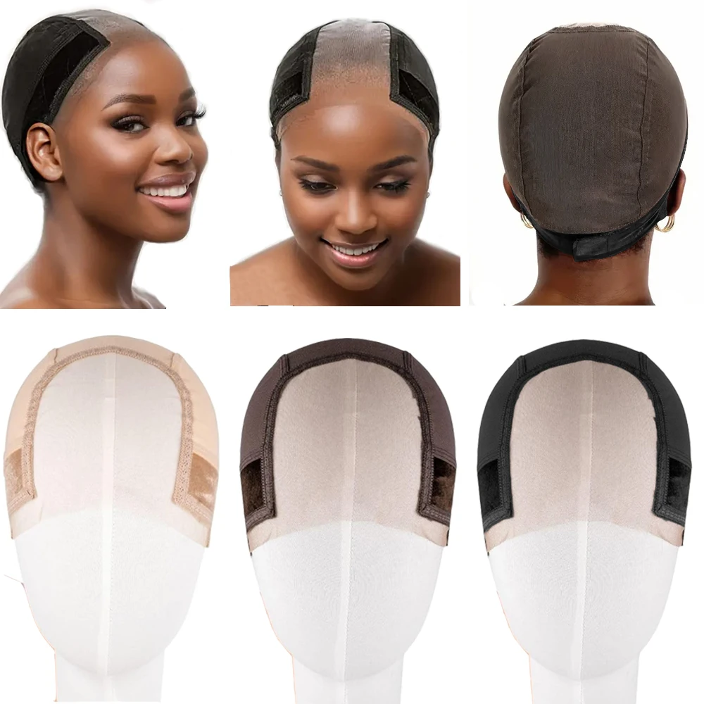 1pc Adjustable Swiss Lace Wig Grip Cap, 4x5 Transparent Non-Slip Elastic Headband for Women, Comfortable Ear Design Wig Gripper