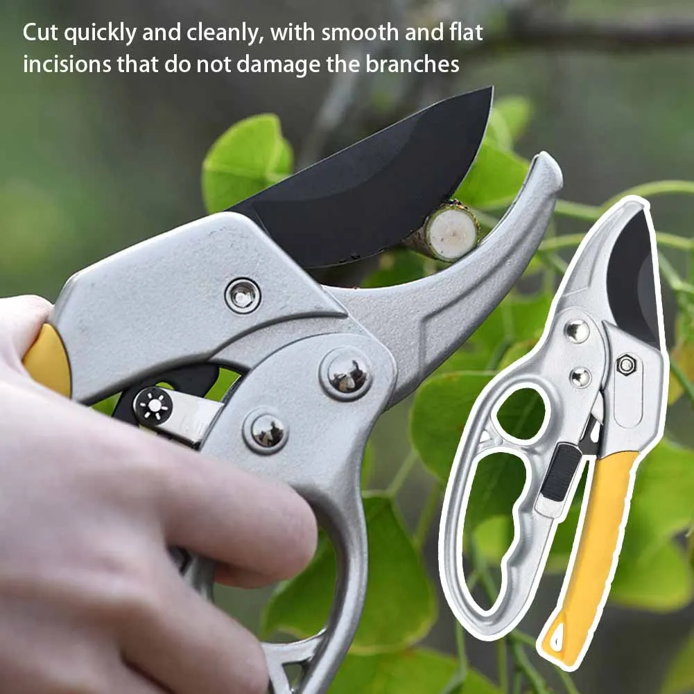 

Gardening Secateurs Cutting Pruner Labour-saving Safety Buckle Design Professional Pruning Shear