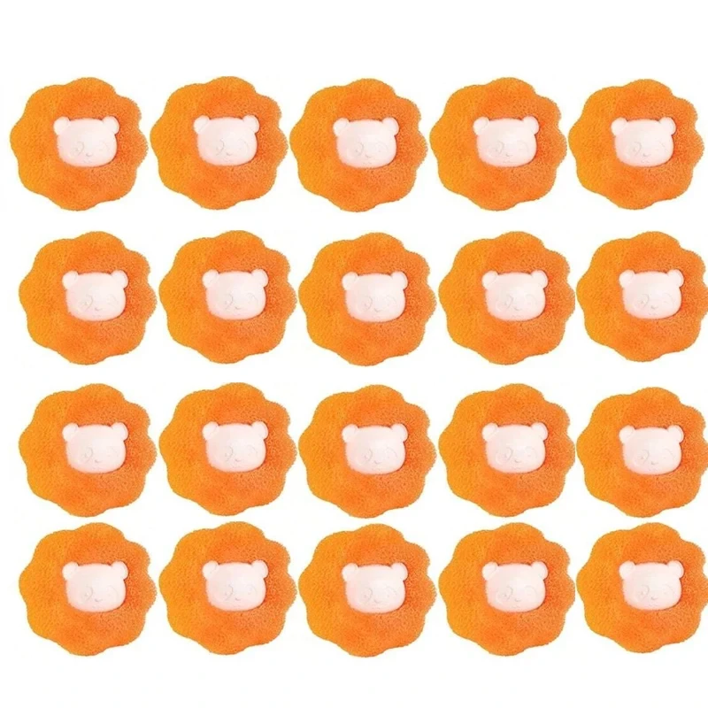 20PCS Wäsche Ball Pet Haarentferner Wiederverwendbare Bälle Wäsche Waschmaschine Filter Wolle Aufkleber Katze Haar Pet Pelz Lint Catcher