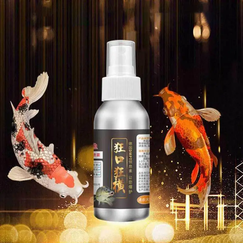 

Fish Attractant Spray Natural Fish Scent 120ml High Concentration Fishing Lure Spray Fish Bait Enhancer For Silver Carp Crucian