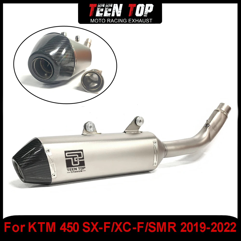 

For KTM 450 SX-F/XC-F/SMR 350 SX-F Slip-on Exhaust Muffler Offroad Bike Escape Exhaust Pipe For Husqvarna FC450/FS450 2019-2022