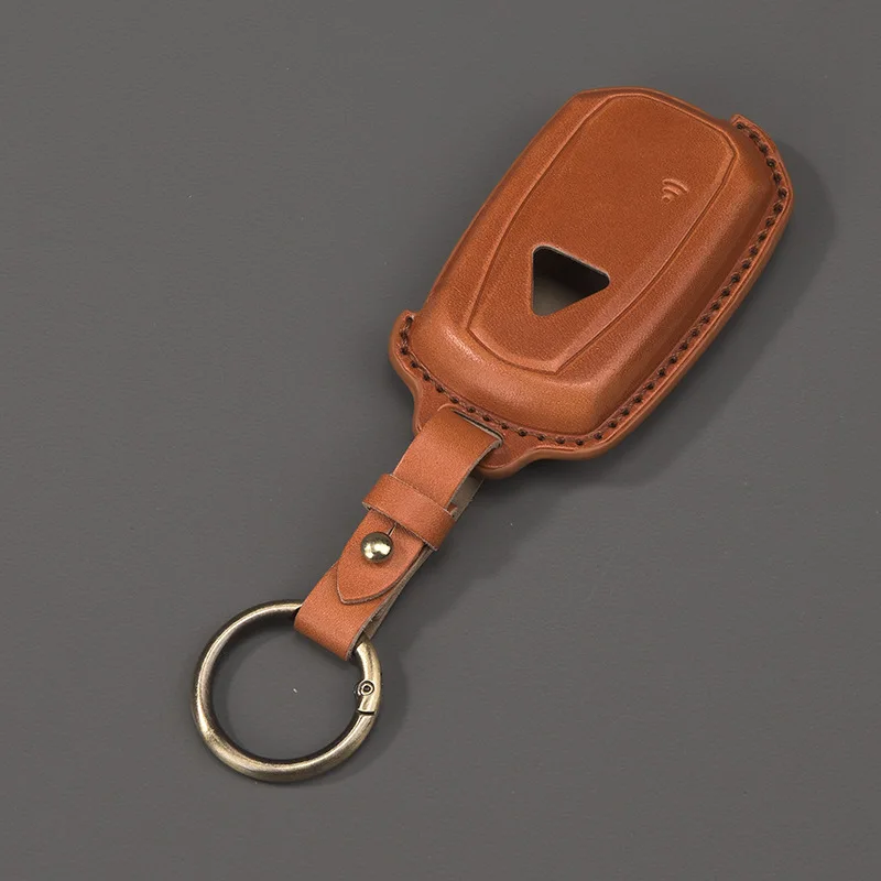 غطاء مفتاح الدراجة النارية لـ Triumph Speed Triple XC XE scramble 1200 Rocket III حافظة مفاتيح جلدية سلسلة مفاتيح