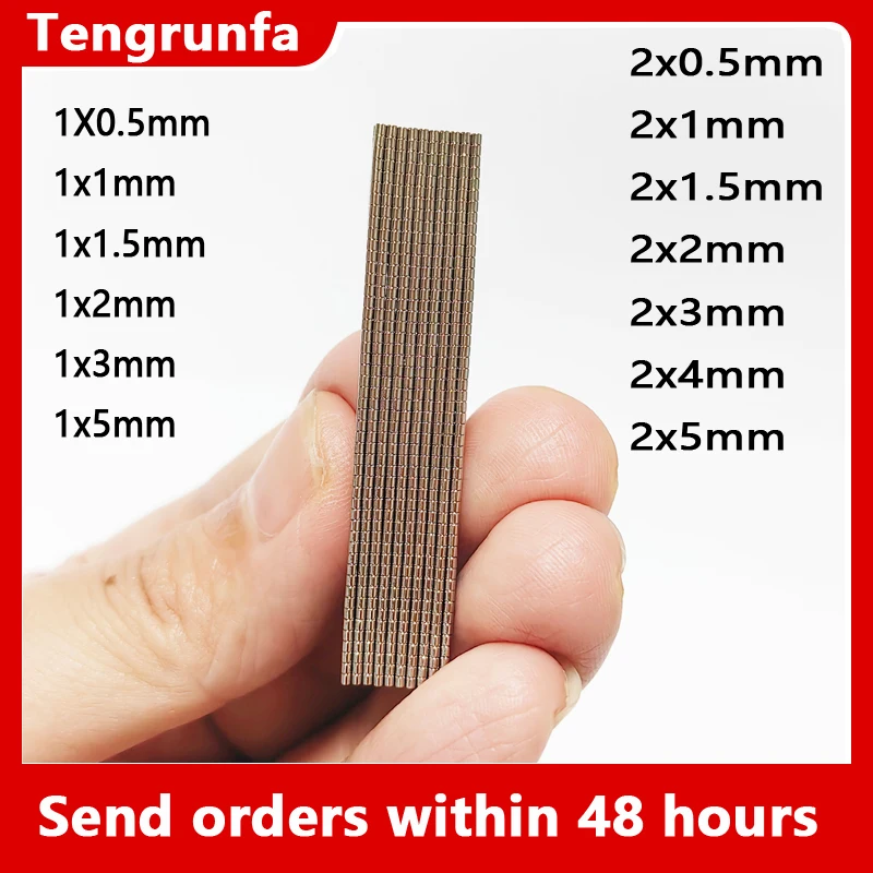 Super Strong Magnet 1mmx1mm Round Magnetic NdFeB Neodymium magnet 1x0.5 1x2 1x1.5 1x3 1x5 1x5 2x5 mm Powerful Disc imanes magnet