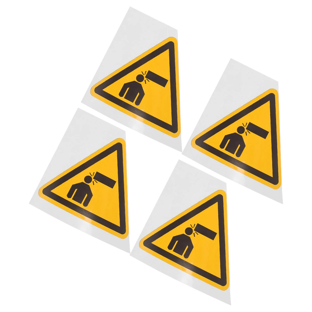 4pcs Watch Your Head Sign Stickers Pvc Safety Warning Decal For Industrial Machine Tools Low Ceiling Door Entry Caution