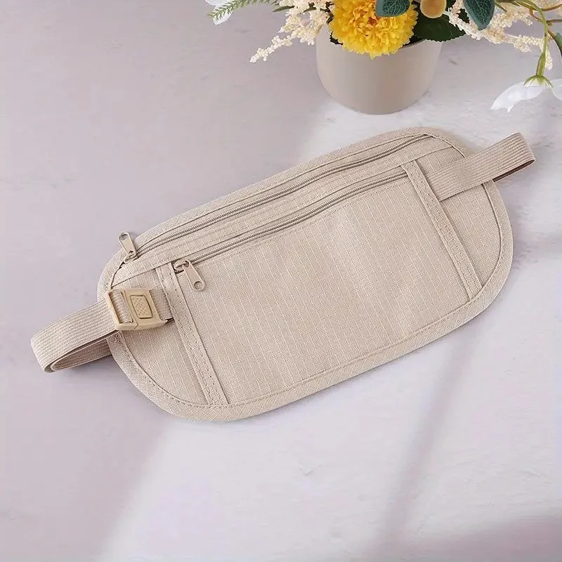 Ultra-Thin Running Waist Pack, Anti-Theft Sports Belt with Hidden Pocket for Phone & Passport image 3