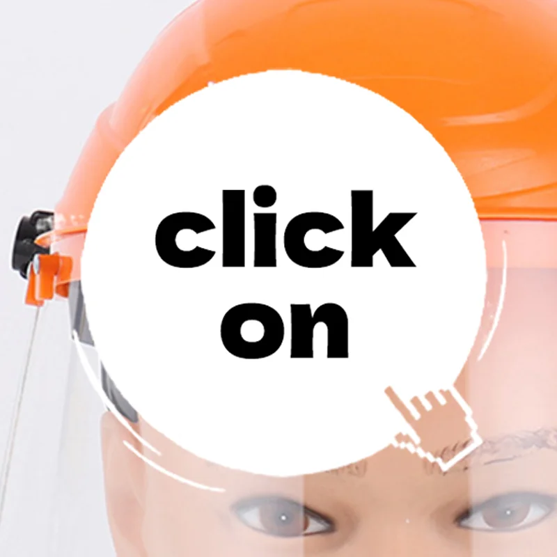 Protective Mask Adjustable Transparent PVC Anti-Saliva Dustproof Faces Shields Screen Spare Visors Eye Protection Face Mask