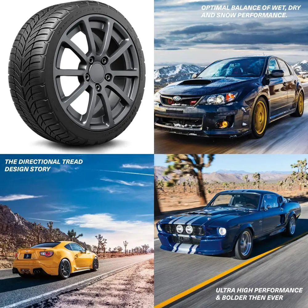 

G-Force Comp-2 A/S Plus All-Season Radial Car Tire for Ultra-High Performance, 205/50ZR17/XL 93Y