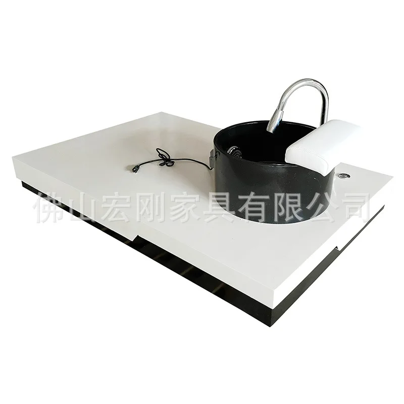 Fashionable nails, eyelash treatment, foot bath, massage foot basin, base, acrylic high-end salon furniture