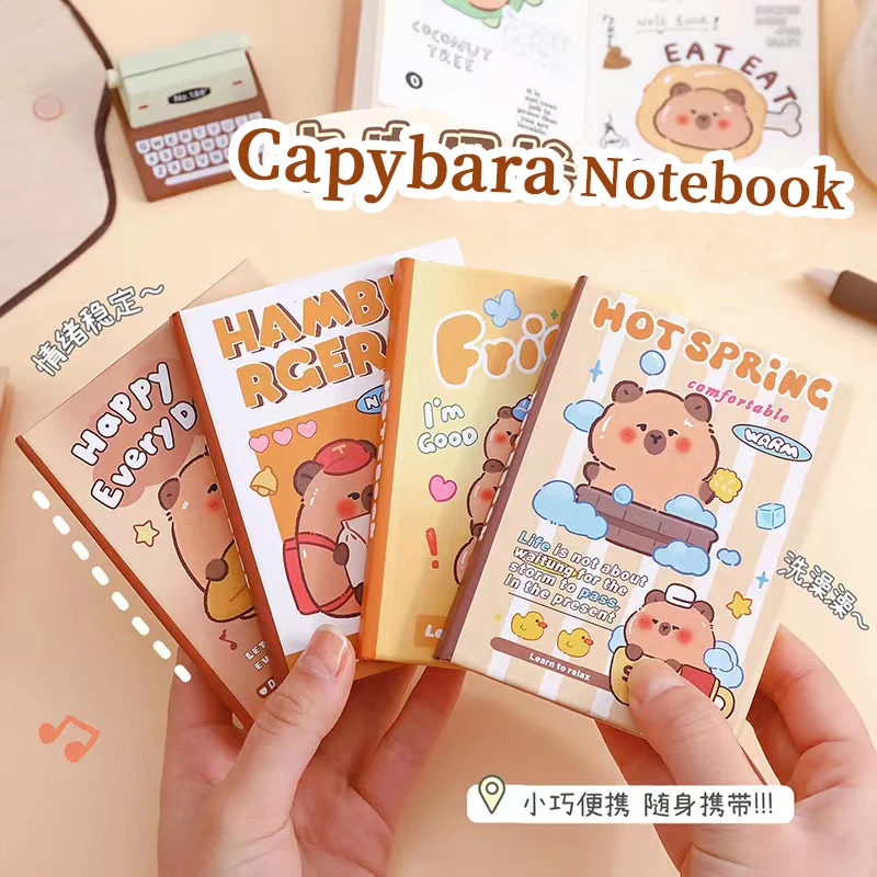 Imagem -02 - Mini Notebook Portátil Kawaii Pequeno Bloco de Notas para Notas Diárias Papelaria Kawaii Acessórios de Escritório Material Escolar