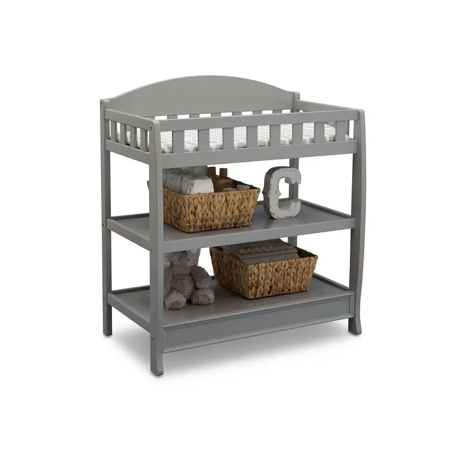 Babycommode met kussen, grijs