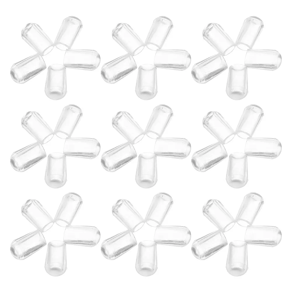 

50 Pcs Rubber Sleeve Hanger Protective Cover Clothes Hangers Pvc Bolt Caps Covers