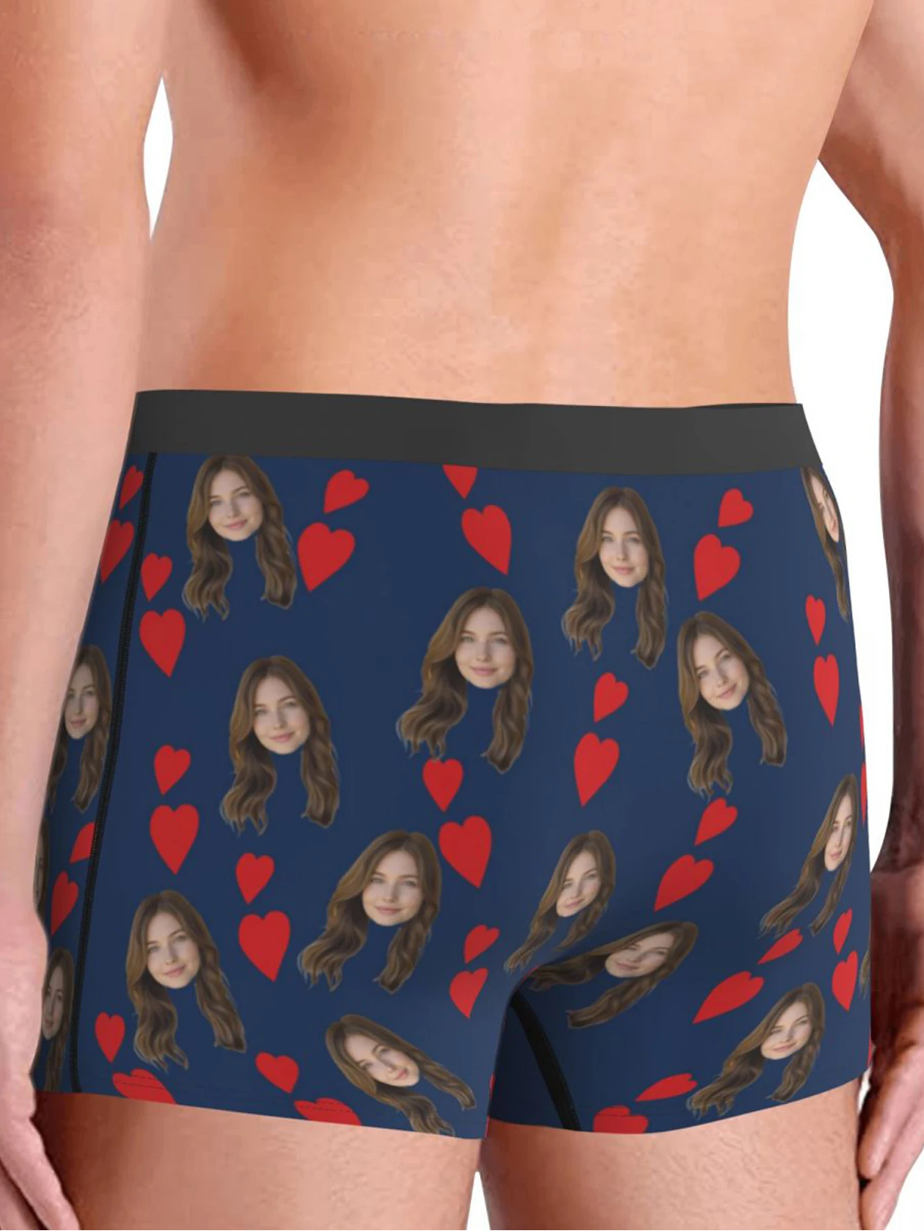 Biancheria intima personalizzata con foto per il viso, boxer personalizzati, regalo di San Valentino da uomo personalizzato per il marito, regalo di anniversario per papà